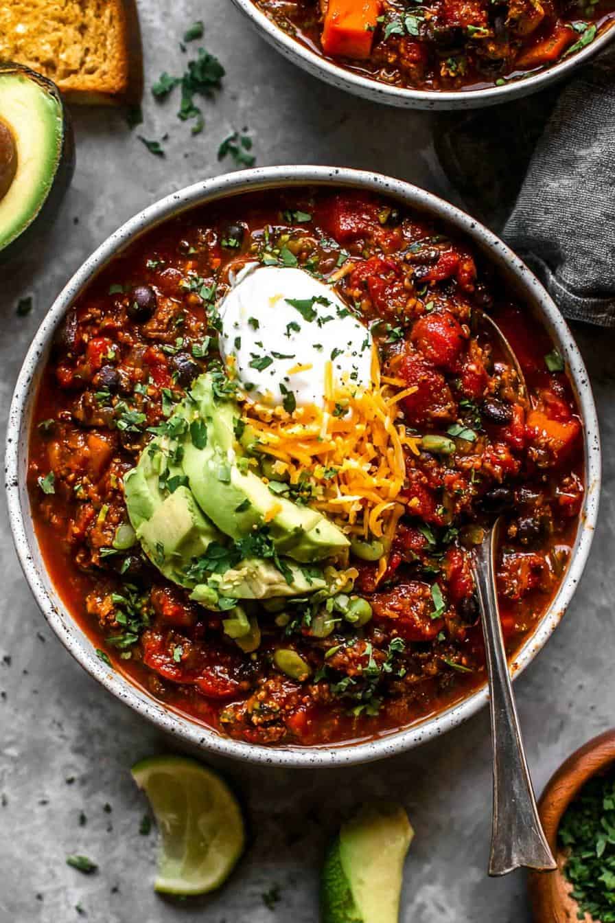 Incredible Slow Cooker Sweet Potato Chili Recipe