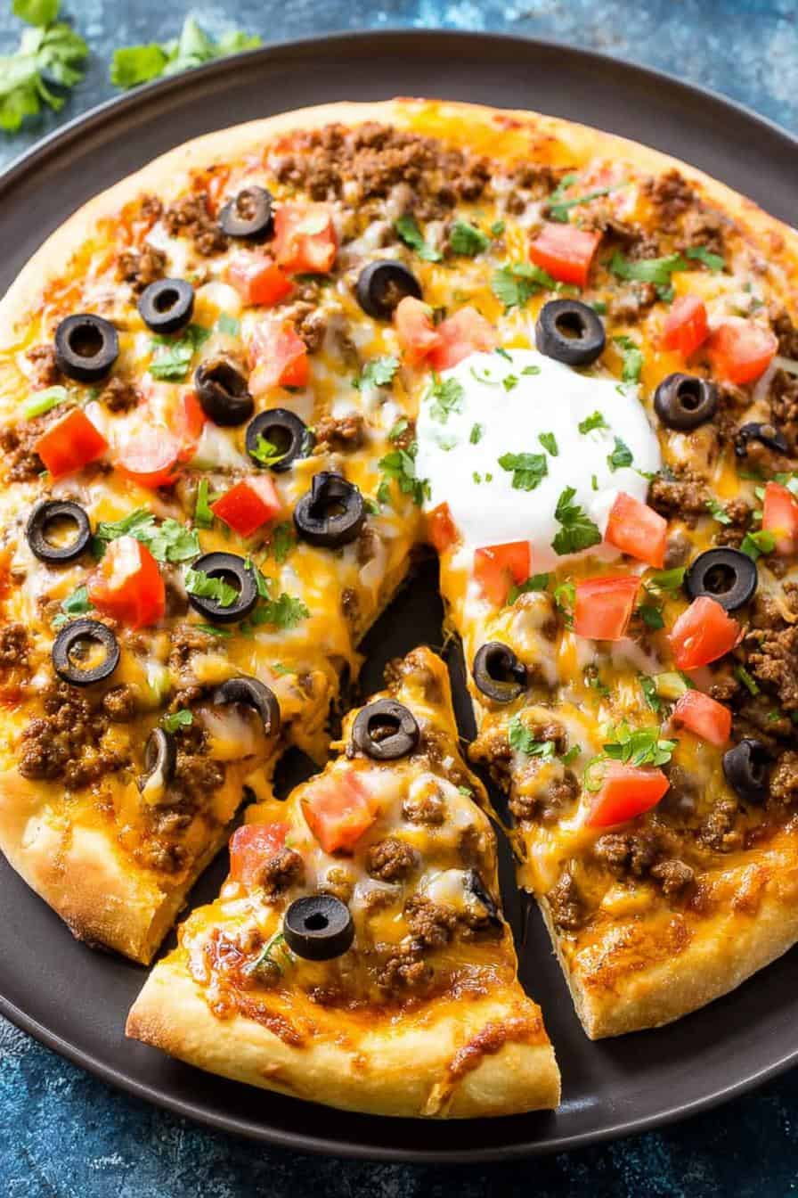 1 Perfect 25 Minute Taco Pizza Recipe for Busy Families